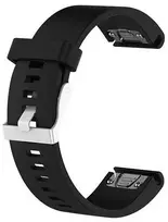 Strap Garmin Fenix 5S, 5S Plus, 6S, 6S Pro - Juodas