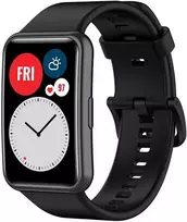 4Wrist Silikoninis dirželis Huawei Watch FIT, FIT SE, FIT new - Juodas