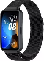4Wrist Milanese kilpa su magnetiniu užsegimu, skirta Huawei laikrodžio apyrankei 10, 9, 8 – juoda