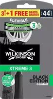 Wilkinson Sword Vienkartinis skustuvas vyrams Xtreme 3 Juodas Edition Comfort 3+1 vnt.