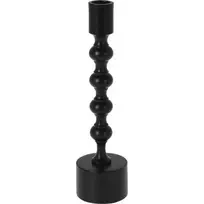 Hs Decoration Žvakidė aliuminis juoda 23,5 cm