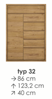 SHETLAND komoda TYP32