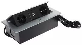 EnerGenie BALDŲ MAITINIMO JUOSTA FPS-2S2U/CABLE (2 LIZDAI + 2 USB)