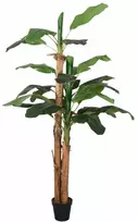 Dirbtinis bananmedis, žalios spalvos, 120cm, 9 lapai