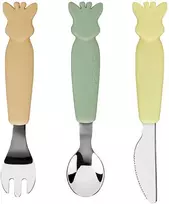 VULLI metaliniai stalo įrankiai SOPHIE LA GIRAFE, 6m+, multicolour, 010005