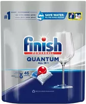 Indaplovių kapsulės FINISH Powerball Quantum All in 1, 46 vnt.