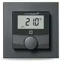 HomeMatic IP sieninis termostatas su drėgmės jutikliu (HmIP-WTH-A) (antracito spalvos)