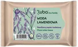 Luba Eco Family šlapias tualetinis popierius su levandų vandeniu 50 vnt.