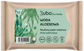 Luba Eco Family šlapias tualetinis popierius su Aloe Vanduo 50 vnt.