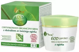 Ava Laboratorium Eco Garden sertifikuotas ekologiškas kremas su šviežių agurkų ekstraktu 20+ 50ml