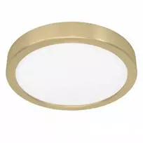EGLO 17W LED paviršinė panelė FUEVA 5, žalvario sp., 3000K, 21cm