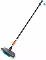 GARDENA Cleansystem plovimo rinkinys kietas su rankena M, plovimo šepetys (pilkas/turkis, darbinis plotis 27cm)