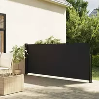 Ištraukiama šoninė markizė, juodos spalvos, 140x300cm
