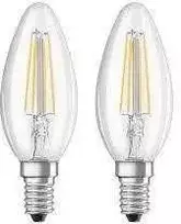 Lemputė Osram LED, B40, šiltai balta, E14, 4 W, 470 lm