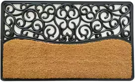 Durų kilimėlis Domoletti VCW3583, juoda/smėlio, 45 cm x 75 cm x 1.5 cm