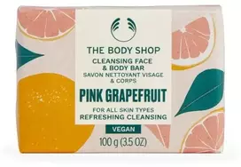 The Body Shop Rožinė Grapefruit Face and Body Bar Soap (Cleansing Face & Body Bar) 100 g