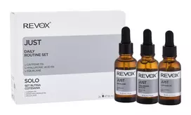Daily Routine Set Revox B77: Just Squalane maitininantis Oil For Face, 30 ml + Just Caffeine 5% Anti-Dark Circles Day Eye Serum, 30 ml + Just Hyaluronic Acid 5% Hydrating Fluid For Face, 30 ml