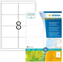 HERMA 10732, Balta, Lipni spausdintuvo etiketė, Iškirpta etiketė, A4, Popierius, Lazerinis / Rašalinis