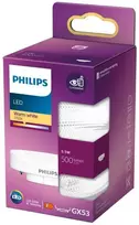 Philips Taškinė lemputė 40 W GX53, 5,5 W, GX53, 500 lm, 15 000 val., Šiltai balta