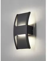 Nielsen_Light Maumedžio sieninis šviestuvas, antracito pilkas, su vertikaliu/žemyniniu apšvietimu