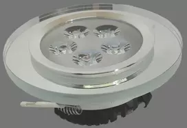 Tope Lighting Įmontuojama apvali krištolinė LED panelė "NODA" 5W