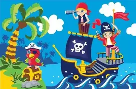 Associated Weavers Vaikiška antklodė Piratai 120x80