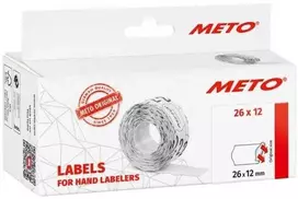 METO Kainų etiketės 9506162 Galima vėl nuimti Etiketės plotis: 26 mm Etiketės aukštis: 12 mm Baltos 1 vnt.