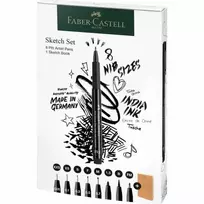 Faber-Castell - Set Pitt Artist Pen + Sketchbook (267102)