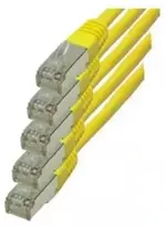 S-Conn S/CONN RJ45-RJ45, m-m, 1m, 1 m, Cat6, S/FTP (S-STP), RJ-45, RJ-45, geltonas