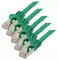 S-Conn S/CONN RJ45-RJ45, m-m, 1m, 1 m, Cat7, S/FTP (S-STP), RJ-45, RJ-45, žalias