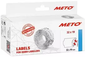 METO Kainų etiketės 30007366 Nuolatinės Etiketės plotis: 32 mm Etiketės aukštis: 19 mm Baltos 1 vnt.