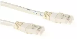 ACT Dramblio kaulo spalvos 25 metrų U/UTP CAT6 jungiamasis kabelis su RJ45 jungtimis. Cat6 u/utp dramblio kaulo spalvos 25,00 m (IB8425)