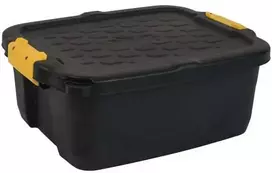 CEP Daiktadėžė Strata Heavy Duty su dangčiu, 24 l, juoda