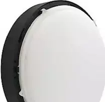Nordtronic Palma sieninis šviestuvas Sensor 12W - LED be priekio, CCT jungiklis 3000K/4000K, matinės juodos spalvos, apvalus IP65
