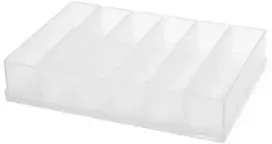 raaco 136426, Skirtukų rinkinys, Skaidrus, Polipropilenas (PP), 238 mm, 168 mm, 47 mm