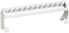 LAURITZ KNUDSEN Actassi jungiamoji panelė DIN bėgeliui, 12 vnt. RJ45 jungčių, 13 modulių.