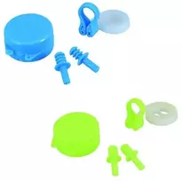 Bestway „Hydro Swim“ nosies segtukų ir ausų kamštukų rinkinys, vaikams, mėlyna, žalia, 7 metai, 120 mm, 20 mm, 110 mm