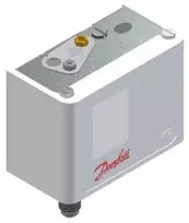 DANFOSS dvigubas slėgio jungiklis KP 1 žemam slėgiui, -0,2–7,5 bar, slėgio perkrytis 0,7–4 bar, automatinis atstatymas, AC-3 16A, 400V IP44