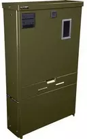 Triarca As TRIARCA Kabelių spintelė KSEØ 302709 Spintelė A x P x G: 700x594x198mm Vidinis gylis: 171mm Plienas IP34 žalia su stiklu