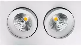 SG Armaturen LED įleidžiamas šviestuvas 1100 lm Junistar Isosafe 2x7 W DTW IP44, baltas
