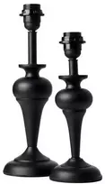 Nielsen_Light STALINĖ LEMPA, ŠILKINĖ JUODA MATINĖ, AUKŠTIS 32,5 CM