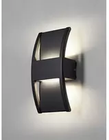 Nielsen_Light Maumedžio sieninis šviestuvas, juodas, su vertikaliu/žemyniniu apšvietimu