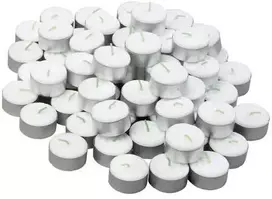 Antalis Arbatinė žvakė Ø3,5 cm, balta, 6 valandos, 100 vnt. pakuotėje - (100 vnt.)