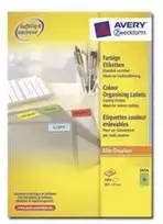 Avery Zweckform „Avery“ spalvotos etiketės, žalios, 105 x 37 mm, žalios, lipni spausdintuvo etiketė, A4, popierius, lazerinis / rašalinis, nuolatinis