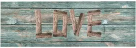 Virtuvės kilimas, 60x300cm, plaunamas, su užrašu Love