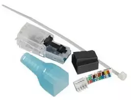 Lauritz Knudsen „Actassi“ RJ45 kištukas Cat.6A UTP CP-link kabeliams (nutraukiamas be specialių įrankių)
