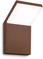 Sieninis šviestuvas Ideal Lux 8,5W LED sieninis fasado šviestuvas STYLE, kavos sp., 4000K, IP54, 322681