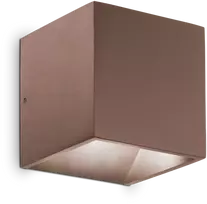 Sieninis šviestuvas Ideal Lux 8,5W LED sieninis fasado šviestuvas RUBIK, kavos sp., 4000K, IP54, 326634