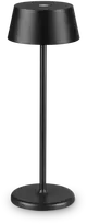 Ideal Lux 1,5W LED stalo šviestuvas PURE, juodas, 3000K, dimeriuojamas, IP54, 311678