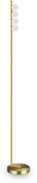 Ideal Lux 12W LED pastatomas šviestuvas PING PONG, žalvario sp., 3000K, 328324